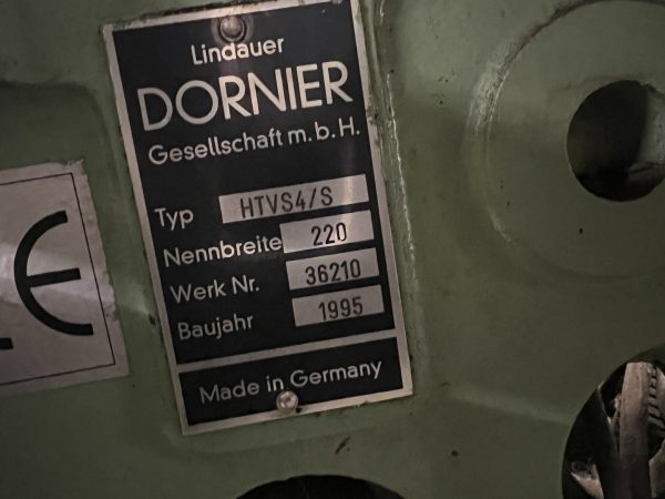 21-Dornier HTVS4/S 220cm prepared forjacquard